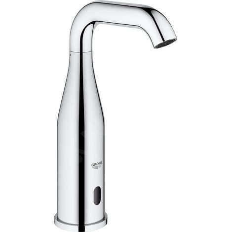 GROHE Essence Robinet de lavabo Sur pied - bec 11,3cm - électronique - IR pile - chromé (1/5)
