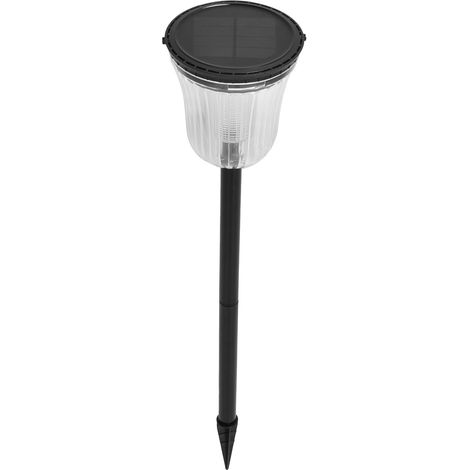 Lampe solaire jardin LED étanche, éclairage extérieur paysager pour terrasse, cour, villa, allée, décoratif, lot de 1, noir. (1/5)