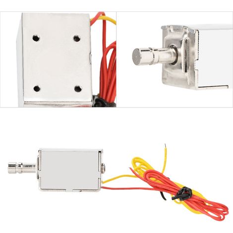 Serrure magnétique 12V pour meuble, coffre ou placard (1/4)