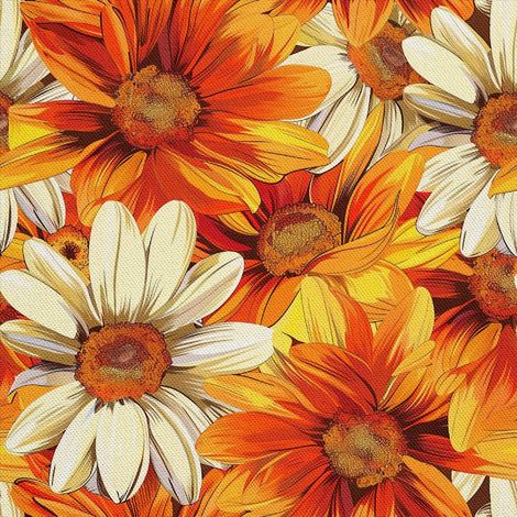 Tela Oxford para decoración de exteriores - Motivo de flores I DX5530 (1/5)