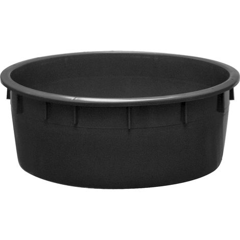 Mastello industriale tondo in plastica 110 litri - Nero - Mobil Plastic