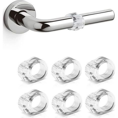 20 Pièces Protection Poignee Porte Cale Porte, Silicone Butée de Porte Bloc Porte, Butee de Porte Tampon De Poignée de Porte, Stop Porte Poignée et Bumper de Porte, Protection Poignee (1/5)