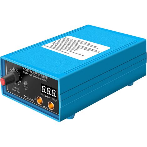 5000W Battery-Powered Nickel-Plated Sheet Metal Welding Tool with Digital Tube Display, 10 Output Speeds, and Foot Pedal Power Adjustment (1/5)