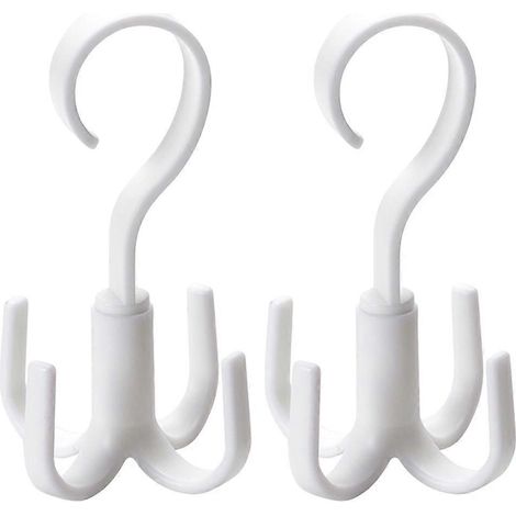 Lot de 2 cintres pour sacs à main, ceintures et cravates, organisateurs et crochets pour foulards, cintres de rangement suspendus pour armoire-16.00X5.00X5.00CM (1/3)