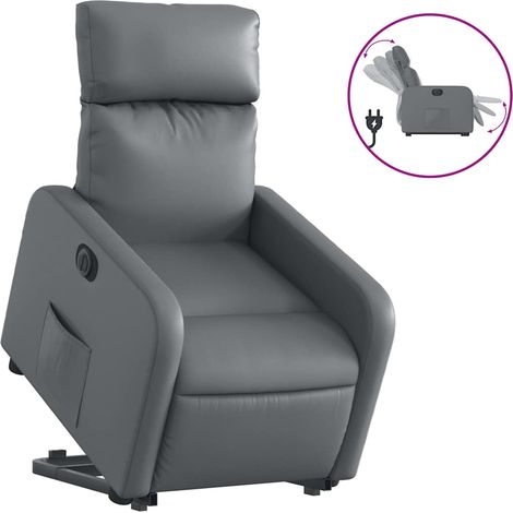 Maison Exclusive - Relaxsessel mit Aufstehhilfe Elektrisch Grau K