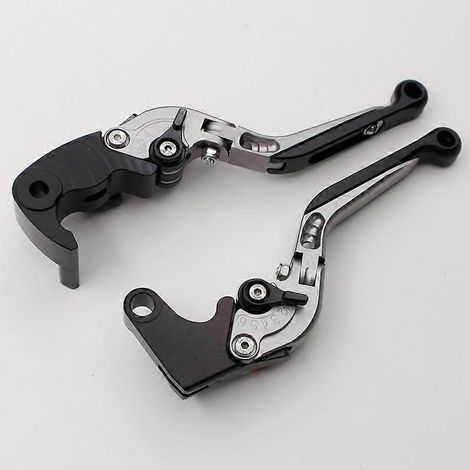 Convient aux poignées de guidon à deux doigts des motos Yamaha R1M, aux leviers de frein modifiés de la dernière YZF R1 (gris titane 2) (1/5)