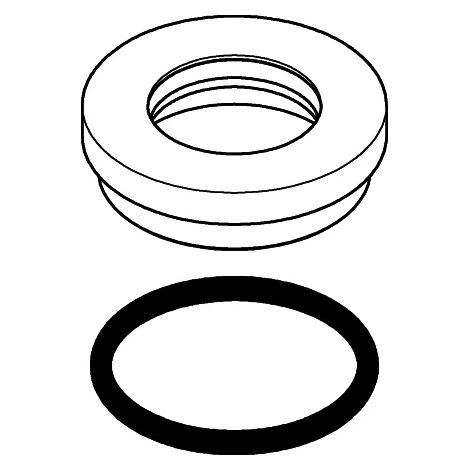 GROHE Bague de poignée 101279, supersteel, 101279DC00