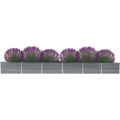 Maison Exclusive - Garten-Hochbeet Verzinkter Stahl 480x80x45 cm
