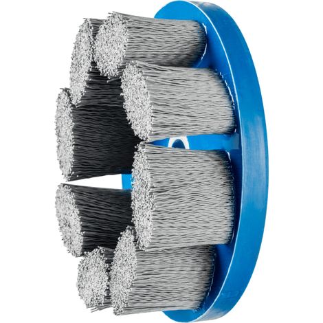 PFERD TOOLS COMPOSITE FLEX Tellerbürste DBU Ø 150x22,2 mm Bohrung SiC-Filament-Ø 0,55 mm Korn 320 stationär