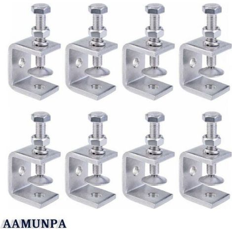 Serre-Joint En C - Acier Inoxydable 304 - Ouverture 30 Mm - Pour Assemblage Et Soudure - Pack De 4 (1/5)