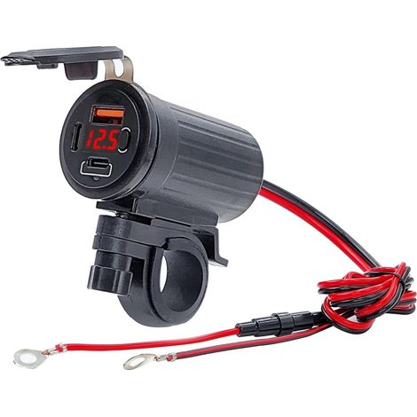 de chargeur de voiture charge rapide avec 3 sorties USB (1/4)