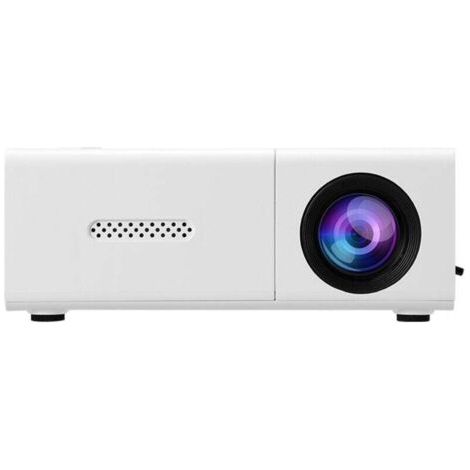 QORVA-Mini projecteur portable Full HD 1080p avec télécommande, compatible HDMI/audio/tablette/PC/USB, blanc XXW (1/4)