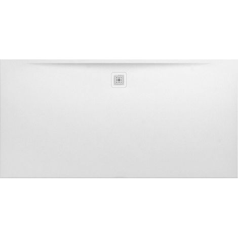 Receveur de douche rectangulaire LAUFEN PRO, bonde côté long 2000 x 1000 x 36 mm blanc mat LAUFEN