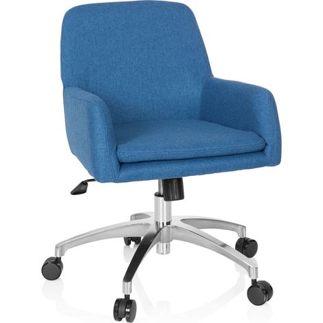 Bürostuhl / Drehstuhl SHAKE 400 Stoff blau hjh OFFICE (1/5)