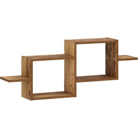 Estante de pared Madera envejecida 95 x 17 x 37 cm vidaXL (1/5)