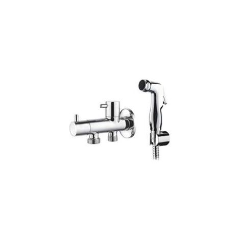 Ibergrif - Conjunto de ducha y WC, incluye manguera, soporte, cabezal de ducha, acabado cromado. - Crezuo (1/4)