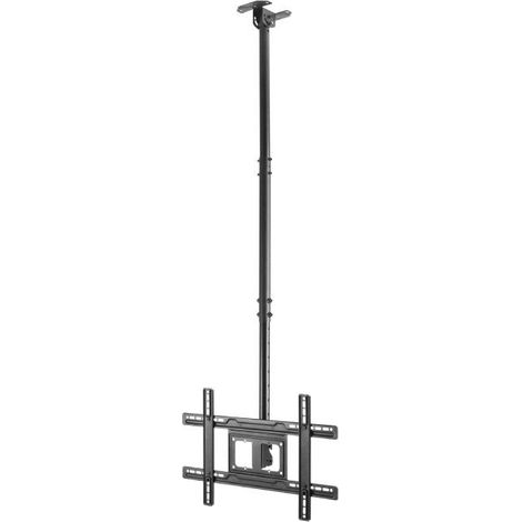 AISENS Supporto a soffitto girevole, inclinabile, estensibile per monitor/TV 50 kg Da 37-80, nero (1/4)