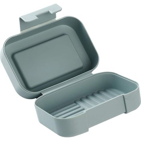Soap Holder Box Container Shower Bathroom (Blue) (1/4)