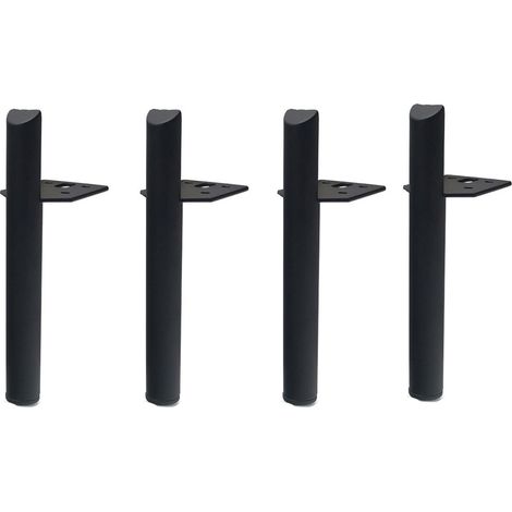 Patas para lavabos de baño, sofás, mesas de centro, armarios y otros muebles - color negro, 13 cm. (1/5)