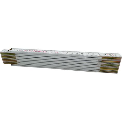 DOPPIO METRO 10 ASTE 16 MM LEGNO BIANCO- 12,0 pz