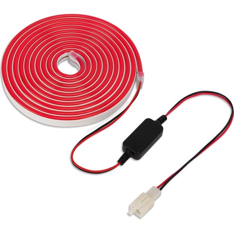Bande lumineuse LED rouge IP67 pour coffre avant de Tesla Model 3 (2018-2020), compatible avec Tesla Model 3 (2018-2020), alimentation 12-16 V CC. (1/5)
