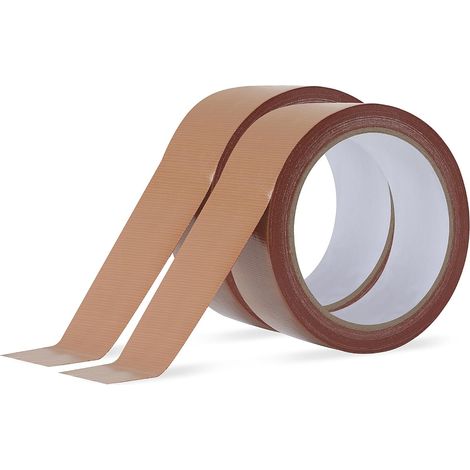 2 Rolls 4cm x 10m Brown Heavy Duty Waterproof Tape for Pipe Joints, Roof Repairs, Tent Seals etc (4cmx10m) (1/5)