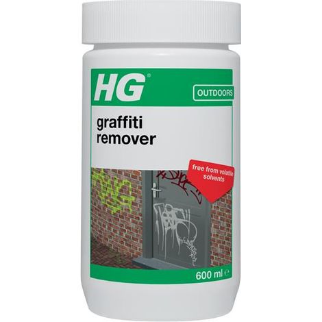 HG 127060106 Graffiti Remover - 600ml Heavy-Duty Surface Cleaner for Removing Paint and Markings