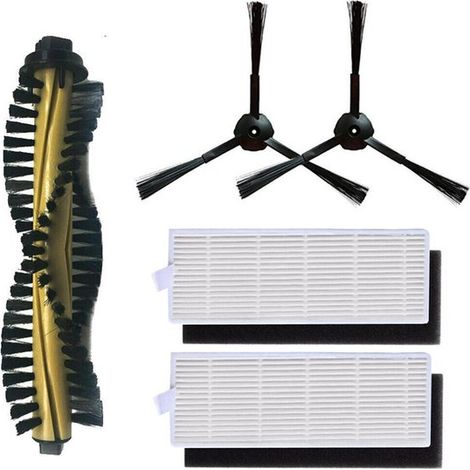 Accessoires pour l'aspirateur robot ILIFE A4 A4S : brosse latérale et filtre HEPA