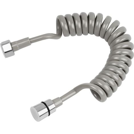 Telescopic Shower Hose, 2 Meter Bathroom Spring Hose, Stainless Steel Spiral Hose, Long Hose for Sprayer, Toilet, Bidet, Faucet (1/5)