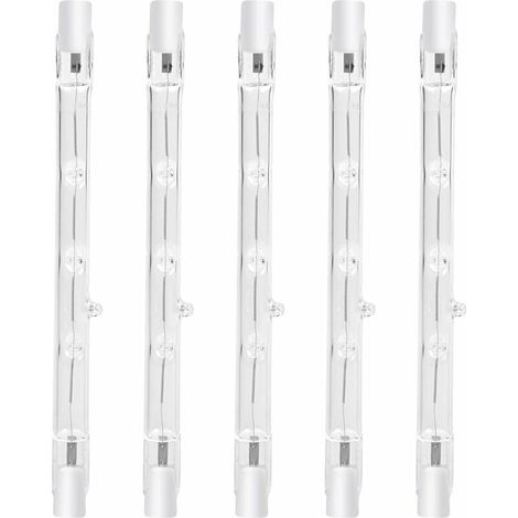 [NON UTILIZZATO] Lampadina alogena dimmerabile R7s da 100 W, 118 mm, bianco caldo 2800 K, faretto lineare R7s da 1500 lm, AC220-240 V per illuminazione domestica, lavoro, sicurezza, illuminazione stra (1/4)