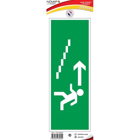Panneau Escalier montée gauche - Vinyle adhésif 330x120mm - 4035895