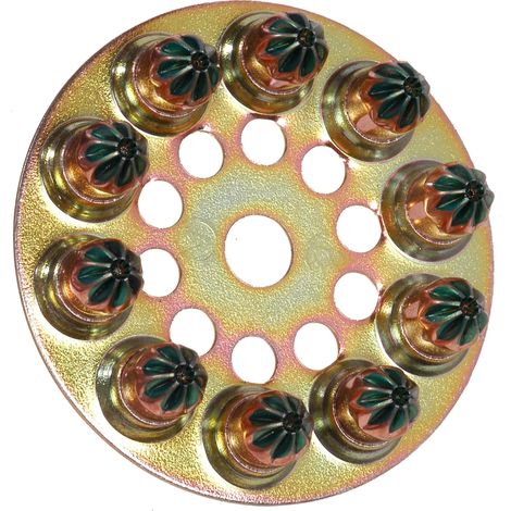 Spit – Cartouche de disques de 10 charges 6,3/10 verts pour fixation sur supports denses – 100 charges – 31600