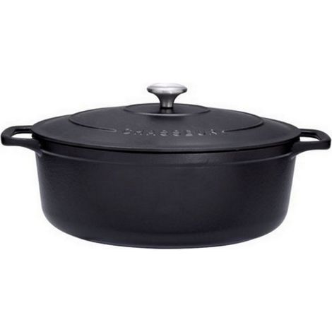 casseruola ovale in ghisa smaltata 29cm nera - PUC472901 - Chasseur