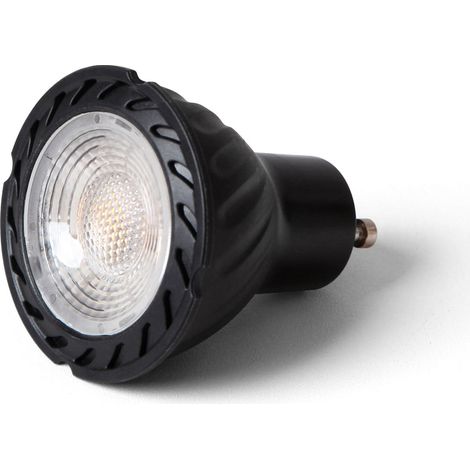 Lampadina GU10 LED 5W 3000K 60° nera