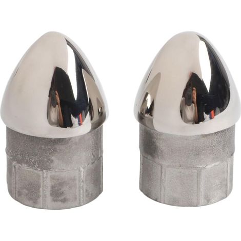 Lot de 2 valves de tuyau en acier inoxydable 22 mm 25 mm pour cadre de bâche de bateau, bâtons de kayak avec joint anti-fuite pour une meilleure performance en conditions marines (25 mm) (1/5)