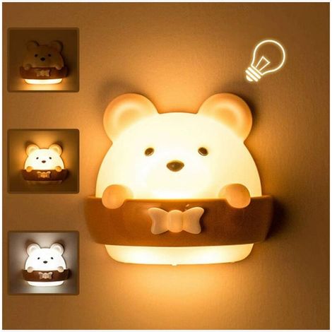 Bébé Veilleuse, Lampe Veilleuse Chambre, Veilleuse Portable Enfant, Lampe de Nuit de Chargement USB Portable Lumière Jaune Pour Lire, Dormir et se Détendre, Veilleuse Pour Bébé Pour Chambre