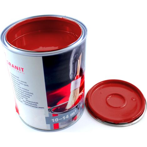 Pintura JF roja Nopolux Wickens color granito, lata de 1 litro (1/2)
