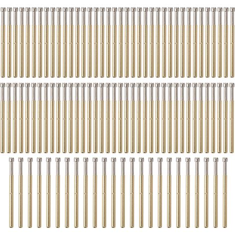 Lot de 100 pointes de test à ressort P125‑H, 9 griffes 2mm, contact pin pour équipements industriels