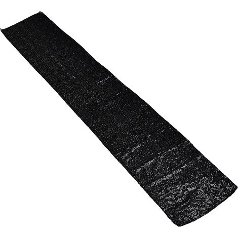 Nappe à paillettes bicolores, polyvalente, sans couture, opaque, idéale pour la décoration de table et les fêtes, noire.