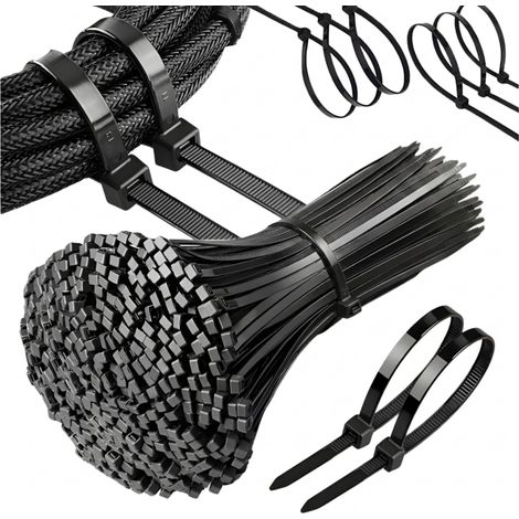 Colliers de serrage pour câbles 4,8 x 250 mm, certifiés TÜV, lot de 100 pièces (1/5)