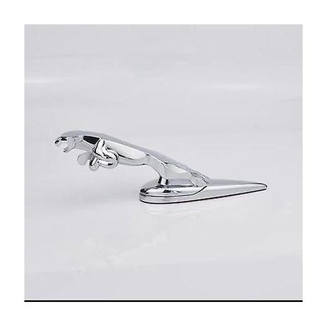 Convient pour Jaguar, emblème 3D décoratif pour capot avant de voiture, emblème chromé aigle, accessoires de voiture (1/4)