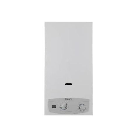 Calentador de agua gas Baxi acquaprojet+ blue gl 14i 14 lmin