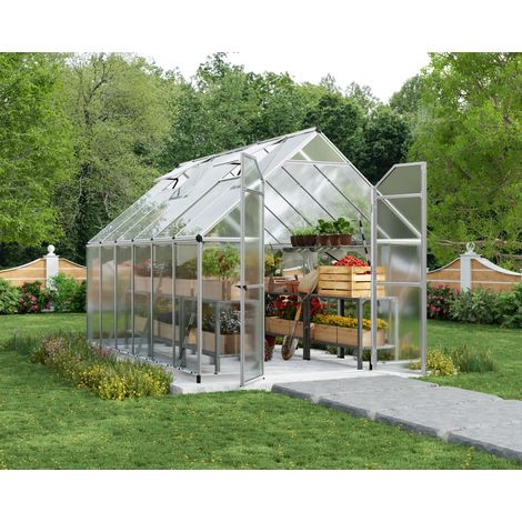 Canopia Essence Doppio Strato Serra Da Giardino in Policarbonato 367X244X229 cm  Argento (1/5)