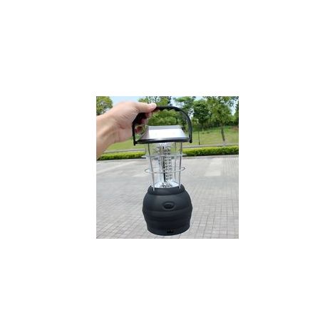 Lampe solaire de tente 36 LED, lumière de camping portable USB rechargeable, éclairage extérieur randonnée, pêche – 3 modes– (1/4)