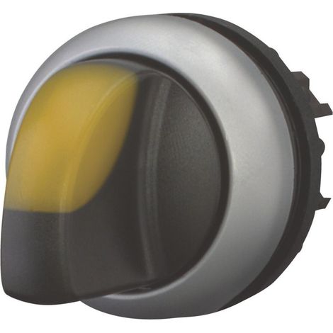 Eaton 216839 M22-WLK3-Y Wahltaste Frontring Kunststoff Knebel Schwarz 1 St. (1/3)