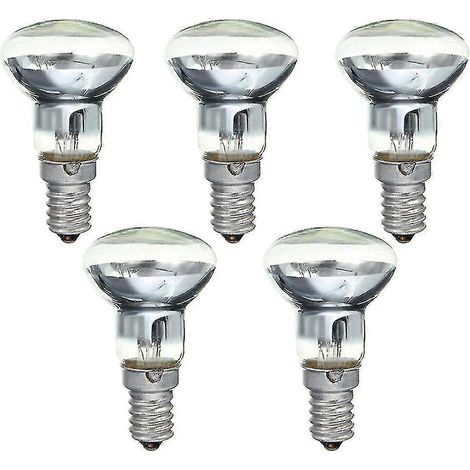 Ersatzbirnen für Lavalampe E14 R39 30W Schraubfassung, transparenter Reflektor, 5er-Pack.