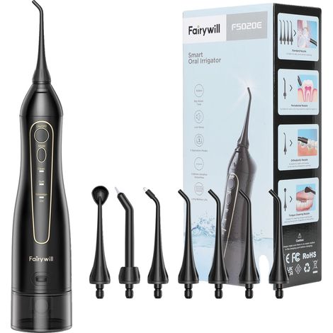 Irrigador bucal recargable, 3 modos, 5020E-Negro (1/2)