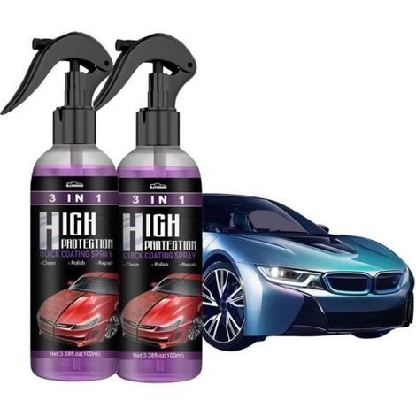Spray De Correction - Revêtement Céramique 3 En 1 Pour Réparation De Peinture Automobile - Nettoyage Restauration Et Brillant - 400 Ml (1/5)