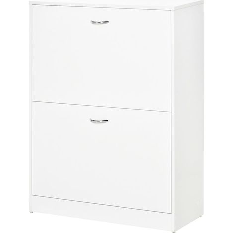 Cabinet to Shoes Furniture to Shoes dim. 60L x 24l x 80H cm 2 Doors abattantes White (1/5)