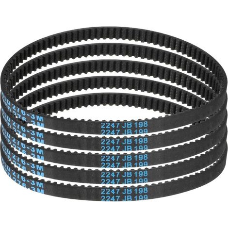 5pcs HTD-3M Courroie de Distribution en Caoutchouc 92 Dents, 276mm Longueur de Pas x 6mm Largeur x 2.4mm Hauteur, Courroie de Poulie en Boucle Fermée (1/5)